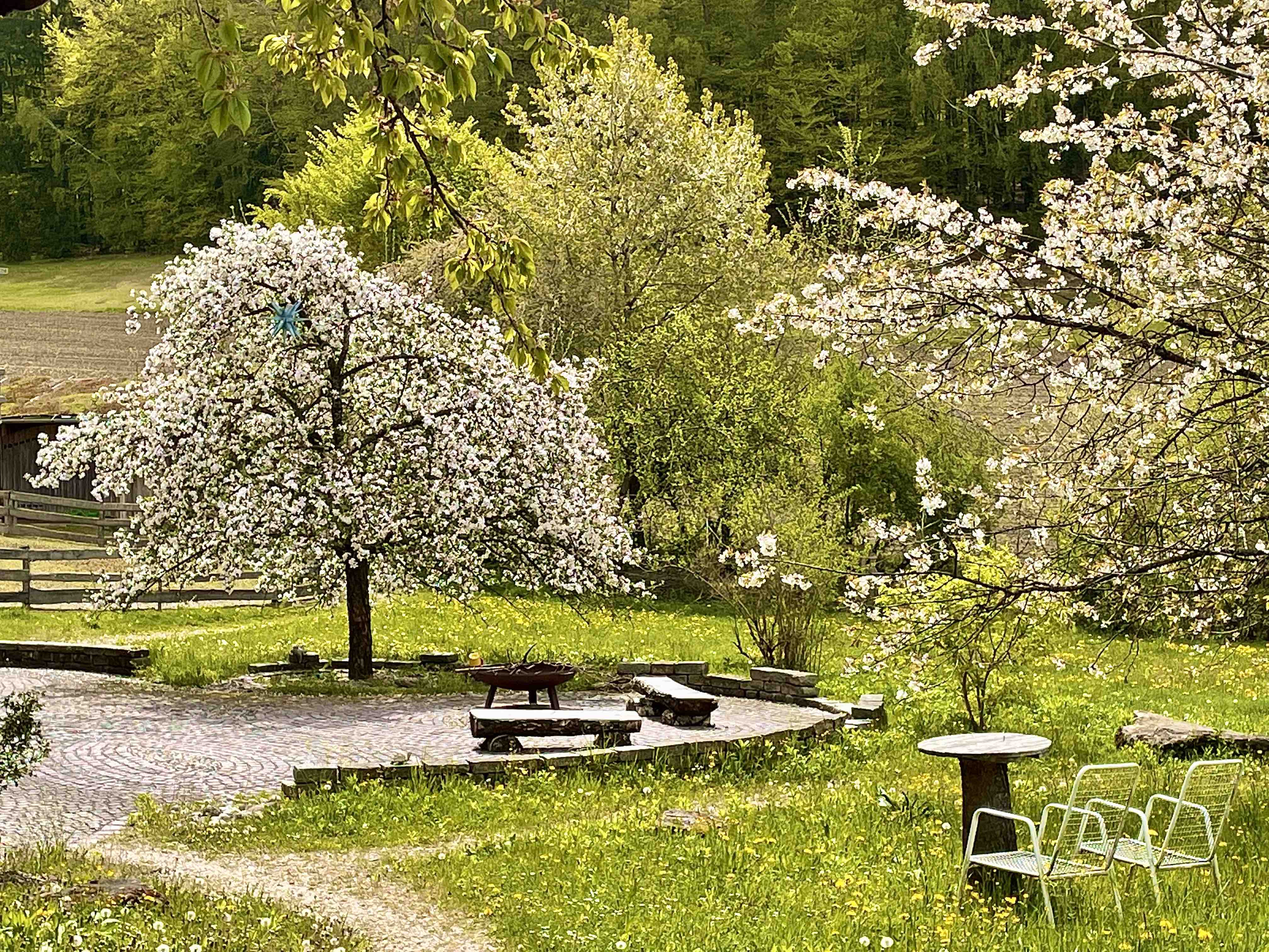 Sitzen und Landschaft